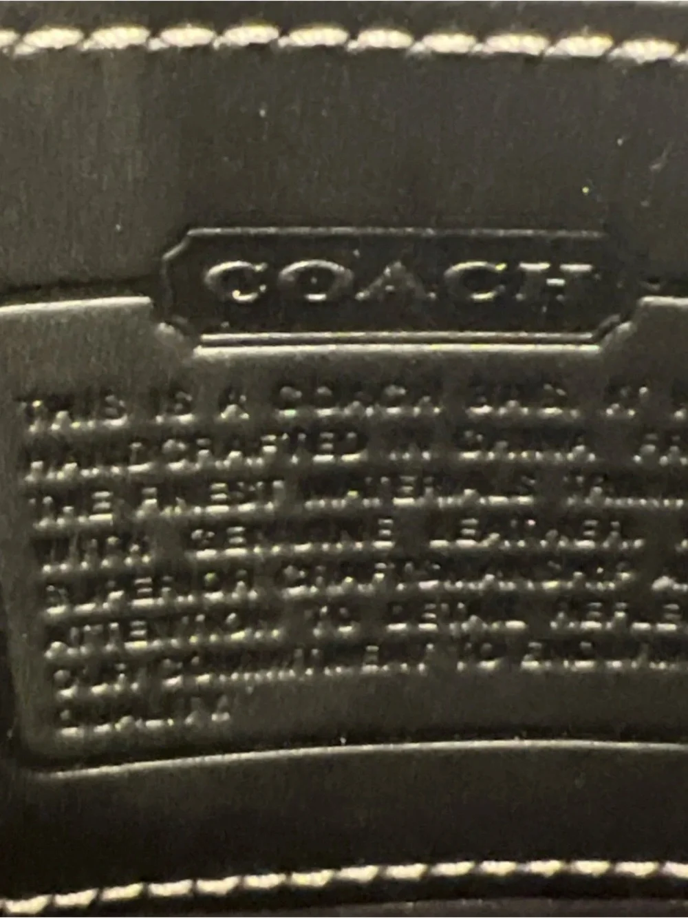 Coach Signature Jacquard Black Leather-Trim Wristlet Pouch Clutch Silver